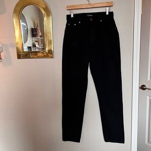 Black straight leg jeans from pretty little thing - never worn